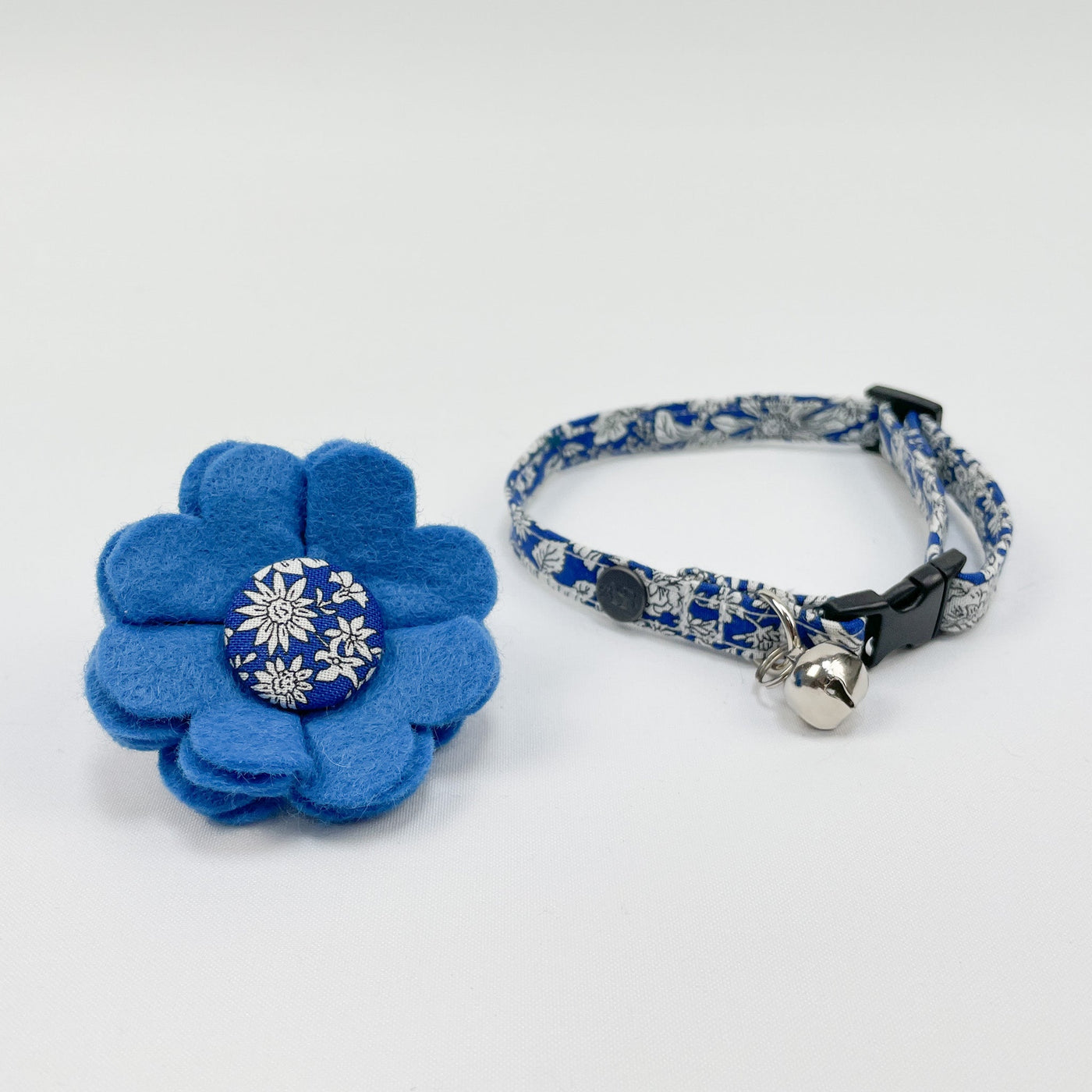 Blue Floral Liberty Cat Collar