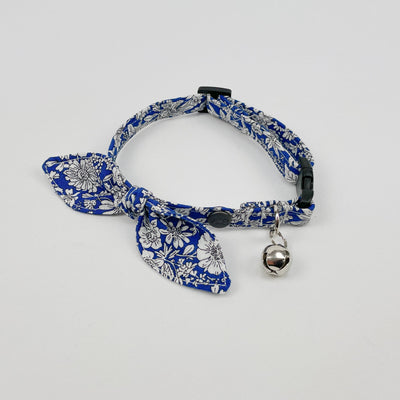 Blue Floral Liberty Cat Collar