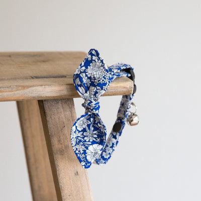 Blue Floral Liberty Cat Collar