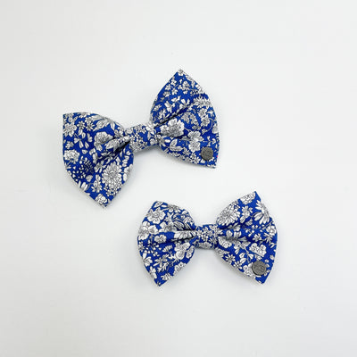 Liberty Blue Floral Cat Bow Tie