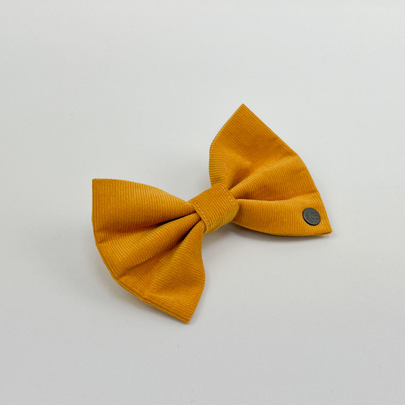 Mustard Yellow Corduroy Cat Bow Tie