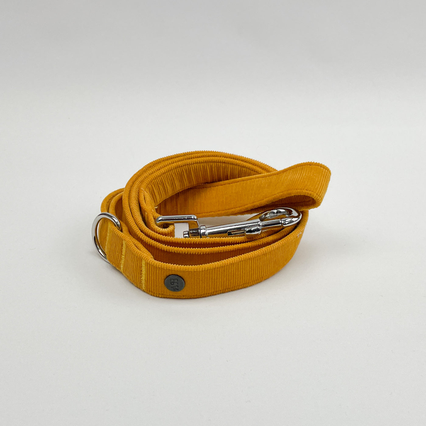 Mustard Yellow Corduroy Collar | Lead | Bow | Poop Bag Set