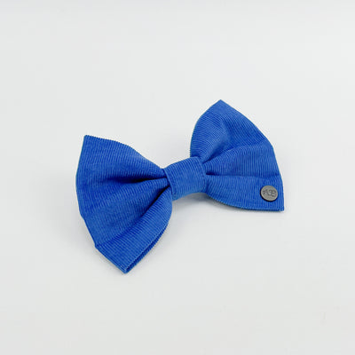 Royal Blue Corduroy Dog Bow Tie
