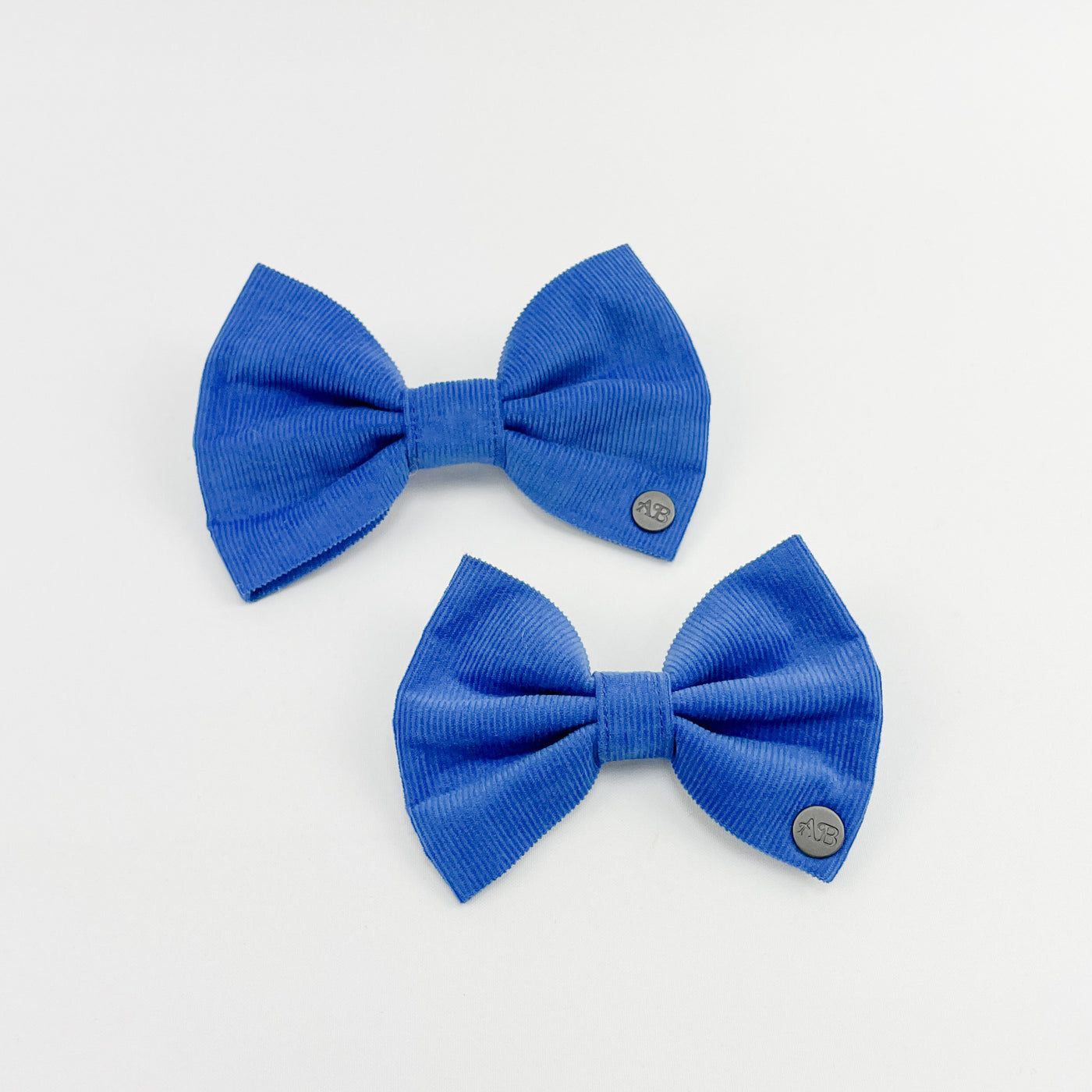 Royal Blue Corduroy Cat Bow Tie