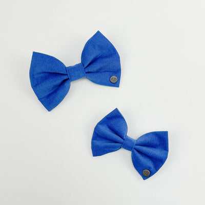 Royal Blue Corduroy Dog Bow Tie