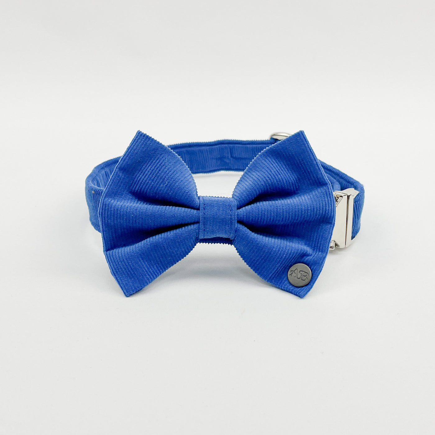 Royal Blue Corduroy Dog Bow Tie