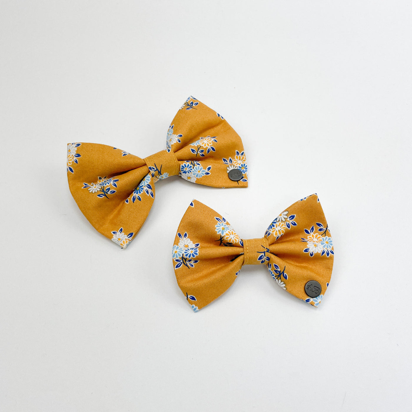 Liberty Yellow Floral Cat Bow Tie