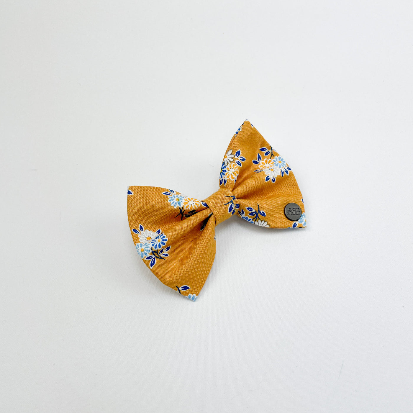 Liberty Yellow Floral Cat Bow Tie