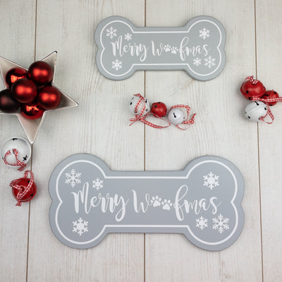 Merry Woofmas Christmas Wooden Sign