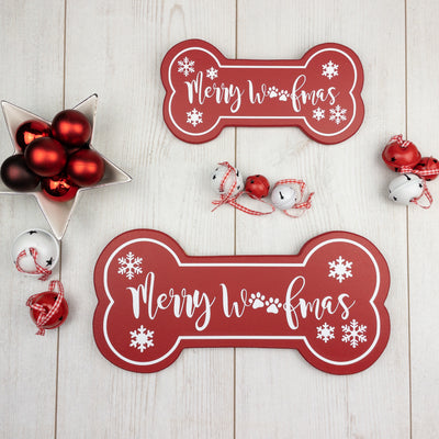 Merry Woofmas Christmas Wooden Sign