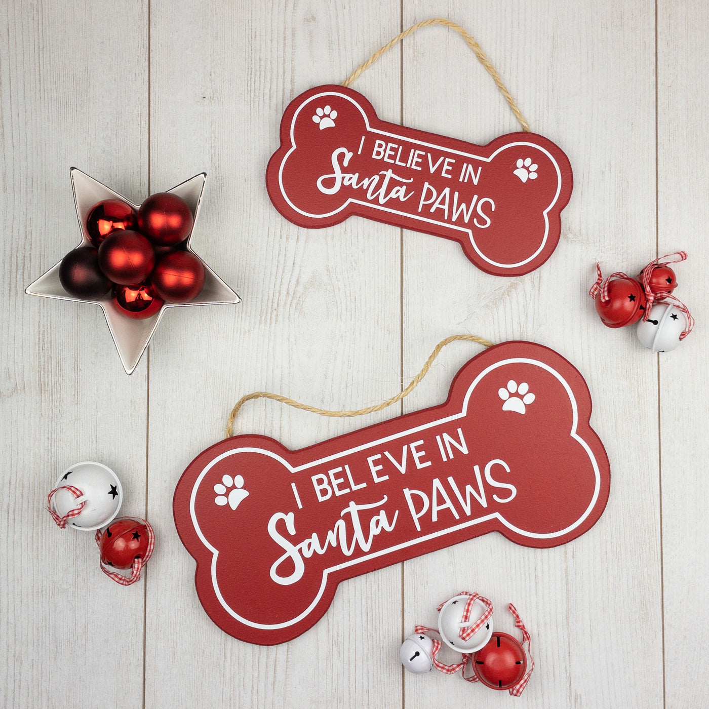 I Believe in Santa Paws Wooden Sign