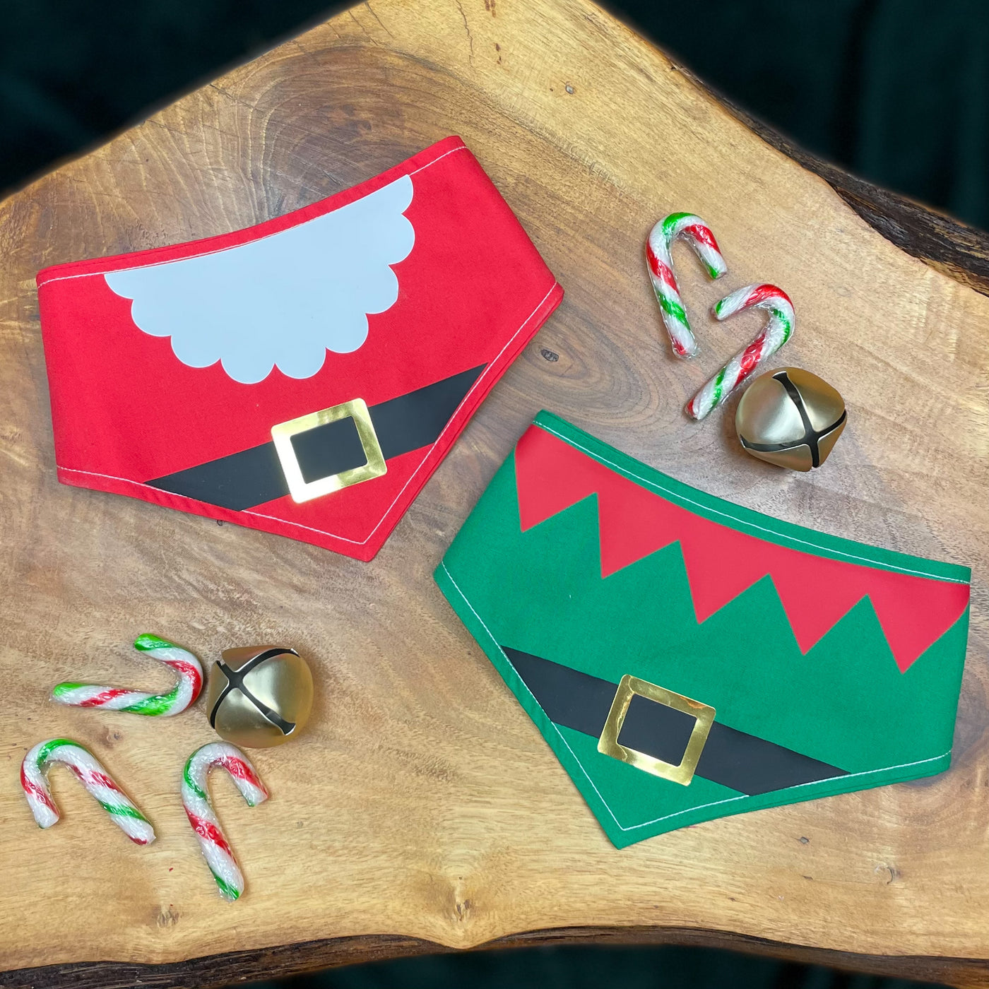 Fun Christmas Elf Dog Bandana
