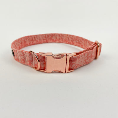 Albie's Boutique Liberty peach Floral Dog Collar