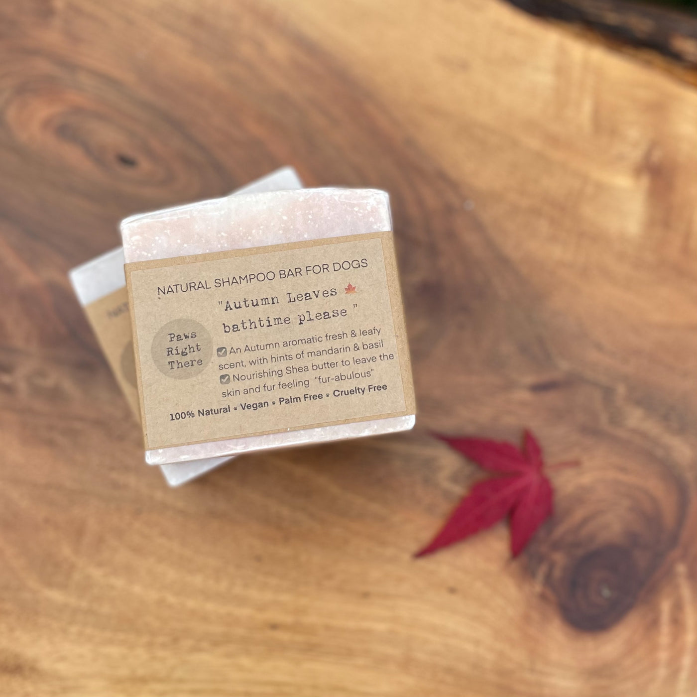 Natural dog shampoo bar, Autumn inspired.