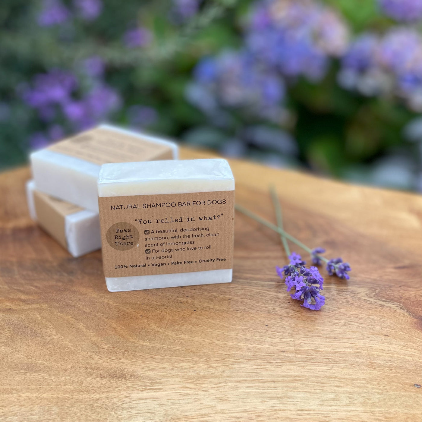 Natural shampoo bar for dogs, "You Rolled in What?"