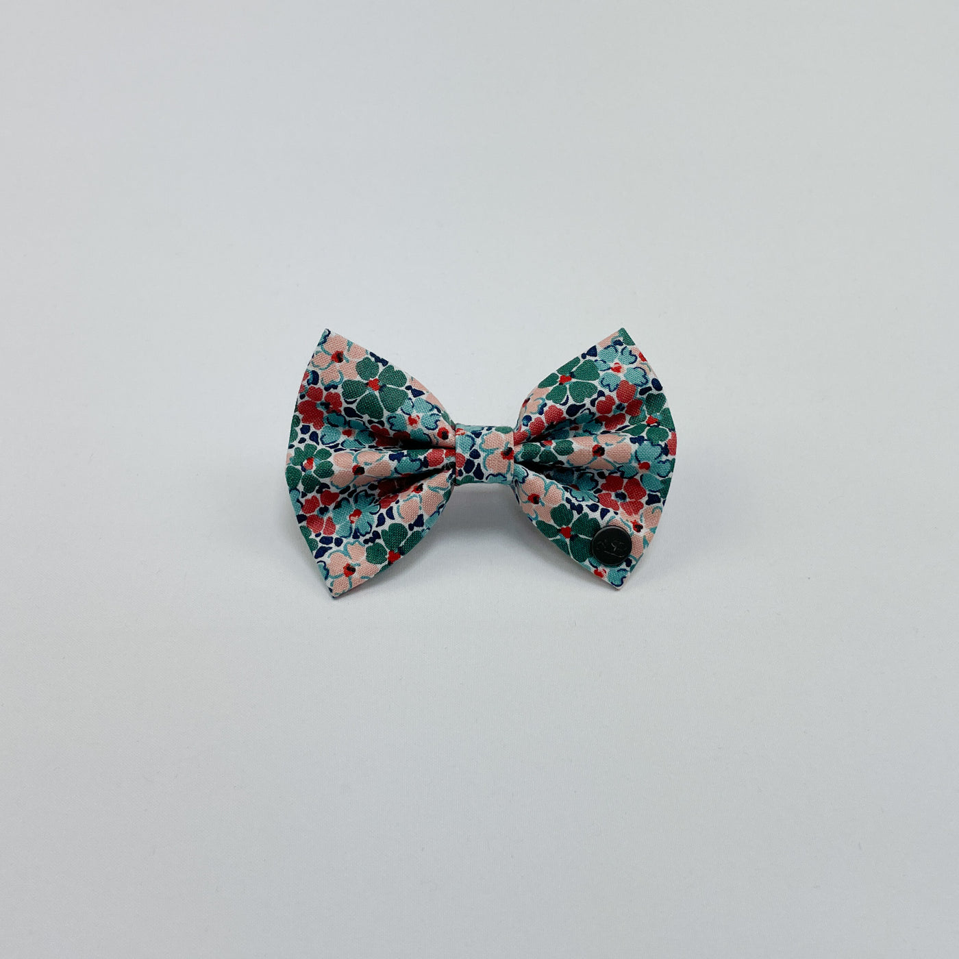 Liberty winter floral bow tie front view