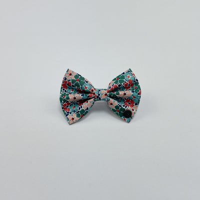 Liberty winter floral bow tie front view