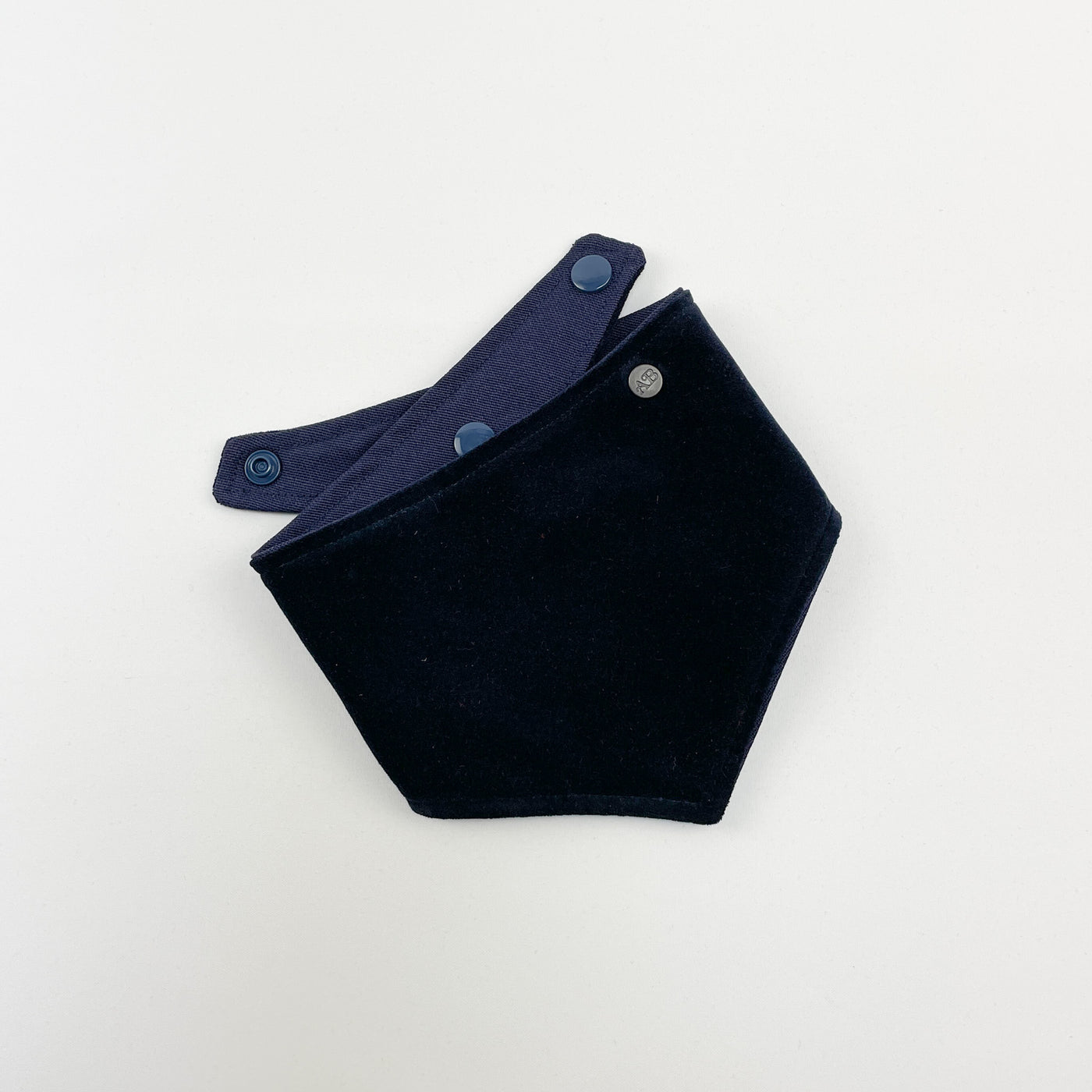 Navy velvet dog banana