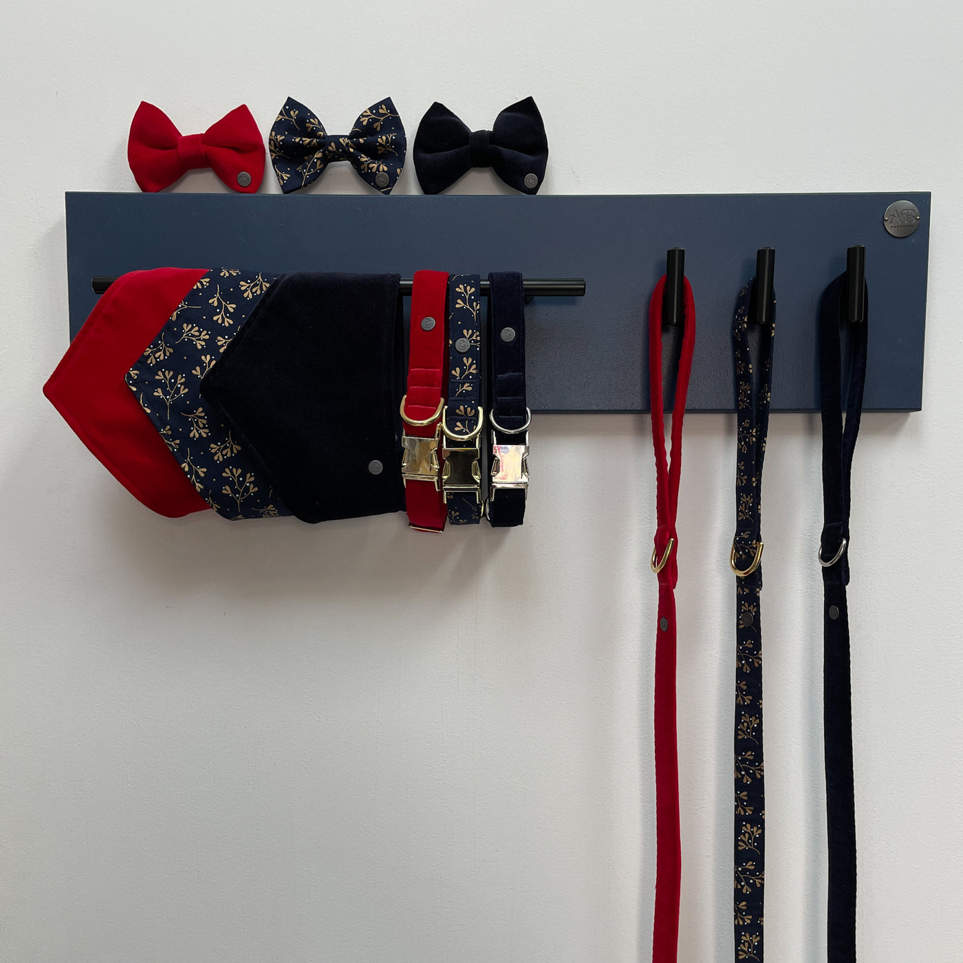 small lead station with Christmas accessories