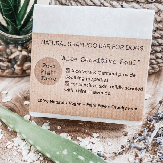 aloe vera plant for dogs skin Skin Soothing Natural Dog Shampoo Bar – albies-boutique