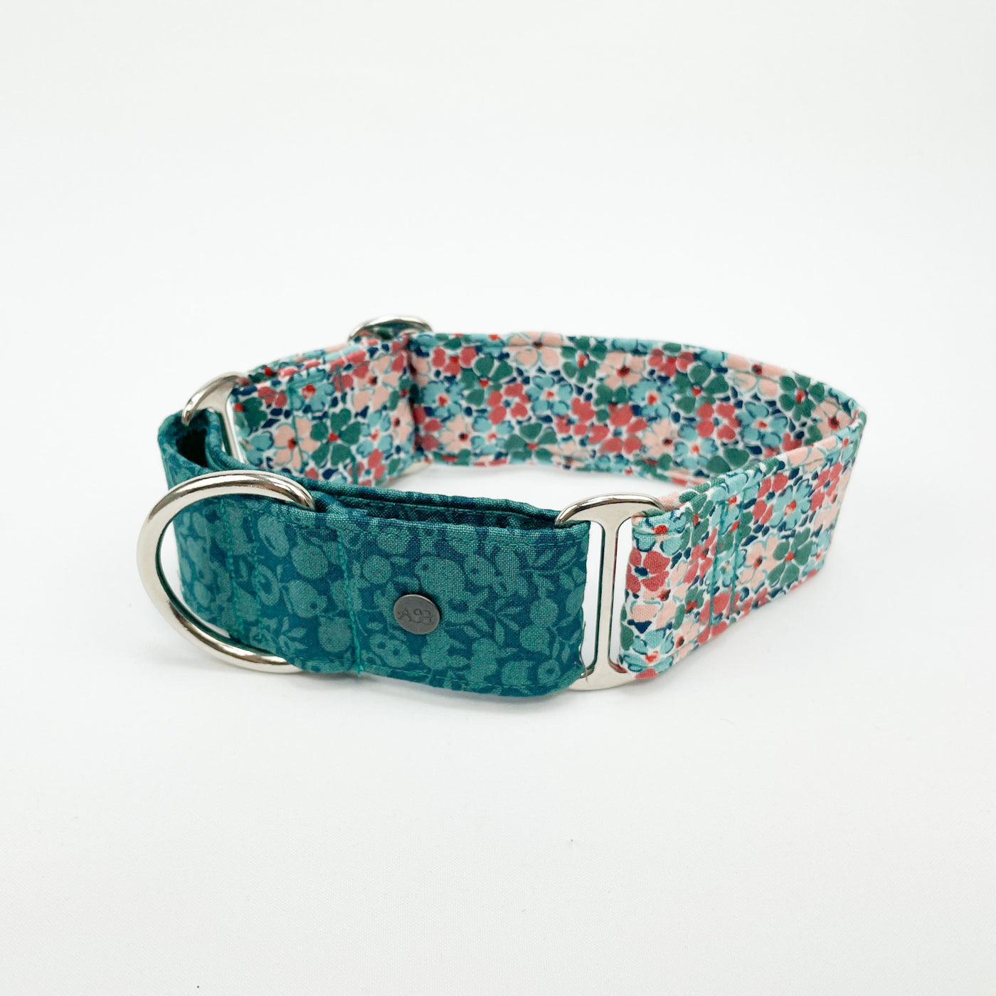 Liberty Autumn emerald martingale collar With silver fittings