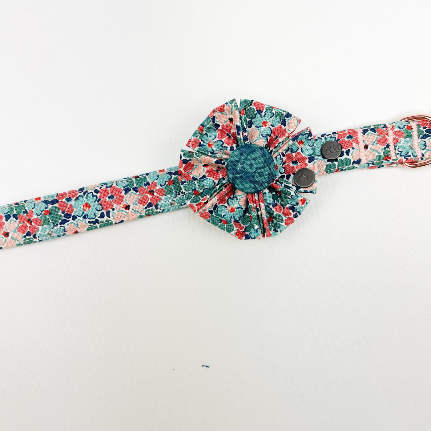 Liberty Winter Floral Dog Collar Flower Accessory on Liberty floral collar.