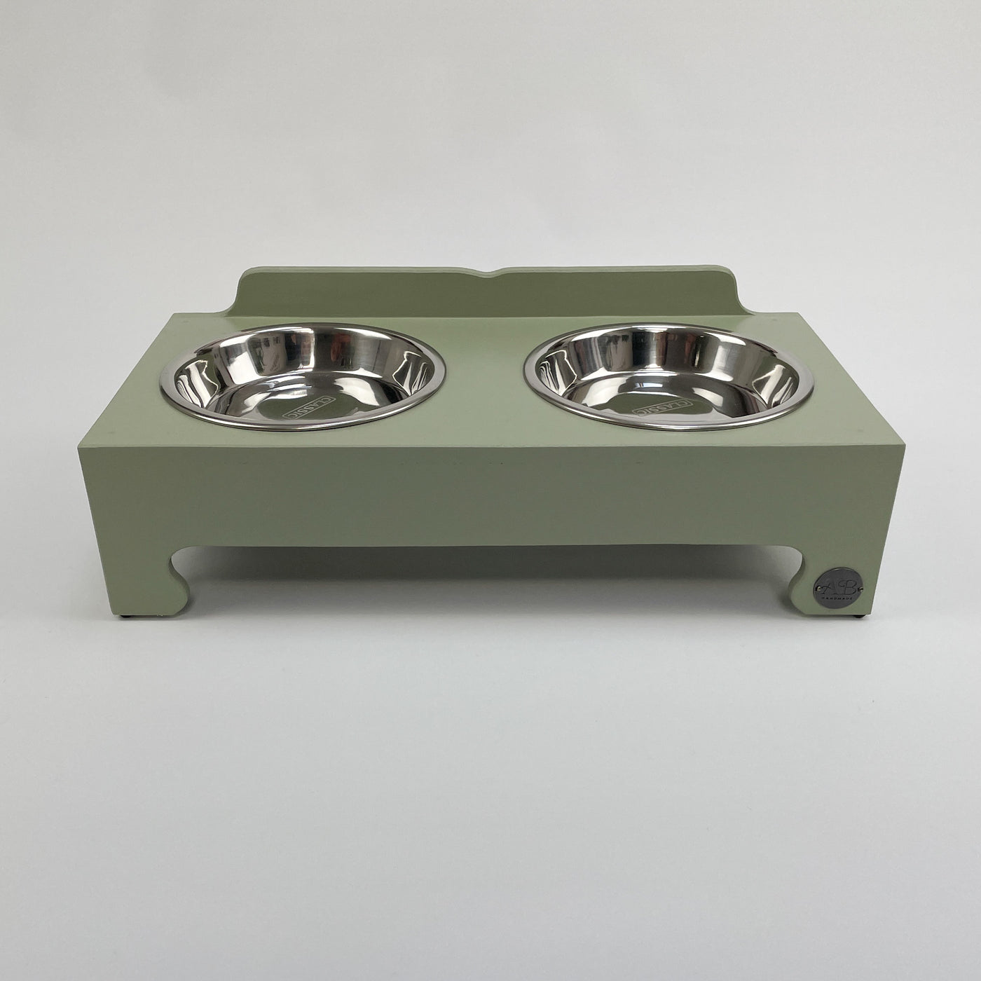 Double-bowl cat/puppy raised bowl feeding stand