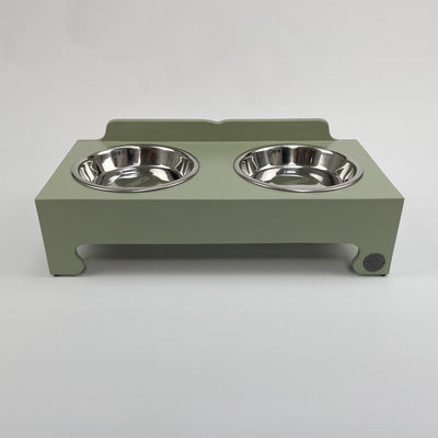 Double-bowl cat/puppy raised bowl feeding stand